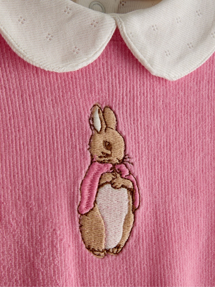 JoJo Maman Bébé Frilled Dungaree & Body Set - Imaginea 7 din 7