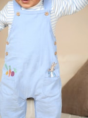 JoJo Maman Bébé Blue Peter Rabbit Peter Rabbit™ Cord Dungarees Set - Image 2 of 3