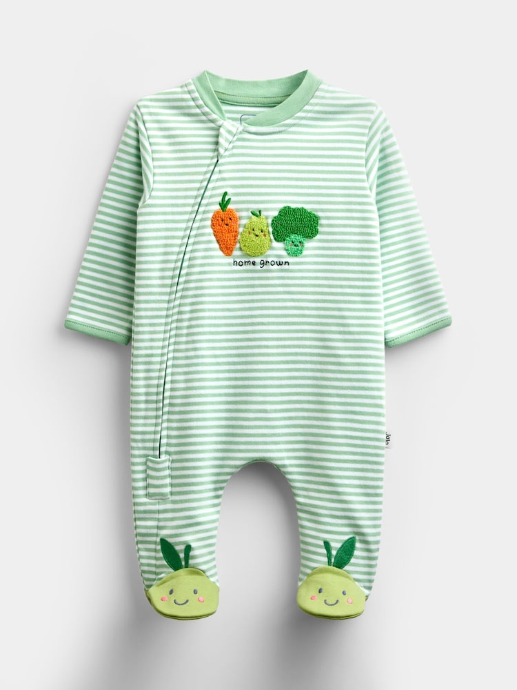 JoJo Maman Bébé Green Sleepsuit - Image 1 of 5