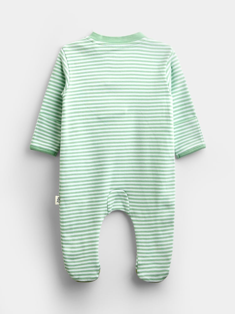 JoJo Maman Bébé Green Sleepsuit - Image 2 of 5