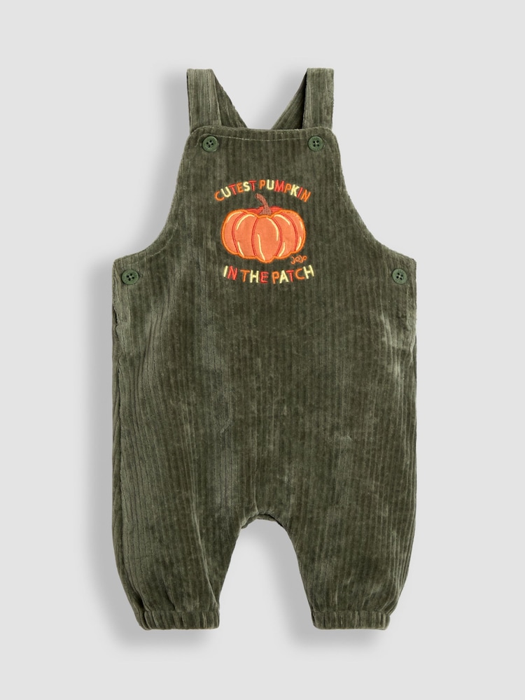 JoJo Maman Bébé Green 2-Piece Dungarees & Top Set - Image 2 of 7