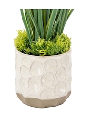 Gallery Home Set of 2 White Faux Spring Hydrangea in Ceramic Pots - Image 5 of 5