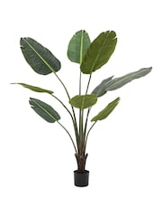 Gallery Home Green Faux Potted Travellers Palm Tree 5ft - Image 5 of 5