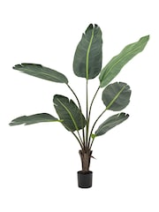 Gallery Home Green Faux Potted Travellers Palm Tree 4ft - Image 3 of 4