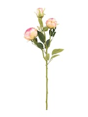 Gallery Home 6 Pack Pink Faux Stem Vintage Roses - Image 2 of 4