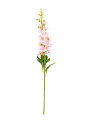 Gallery Home 12 Pack Pink Tall Faux Vintage Hollyhock Floral Stems - Image 2 of 4
