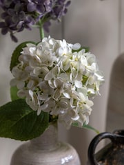 Gallery Home 12 Pack White Faux Vintage Hydrangea Floral Stems - Image 1 of 5