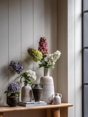 Gallery Home 12 Pack White Faux Vintage Hydrangea Floral Stems - Image 2 of 5