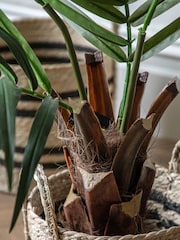 Gallery Home Green Large Faux Potted King Kentia Palm Tree - Image 3 of 7