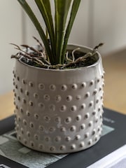 Gallery Home Pink Faux Orchid in Ceramic Dot Pot - Image 3 of 6