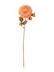 Gallery Home 6 Pack Orange Faux Stem Dahlias - Image 2 of 4