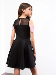 Lipsy Cold Shoulder Bow Occasion Dress (5-16yrs) - صورة 1 من 4