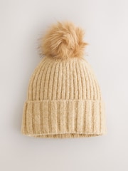Syrup Rib Knit Pom Hat - Image 1 of 3