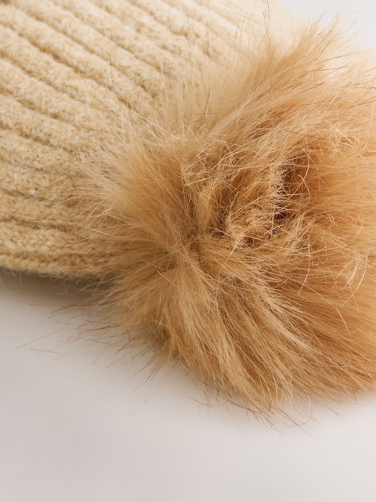 Syrup Rib Knit Pom Hat - Image 2 of 3