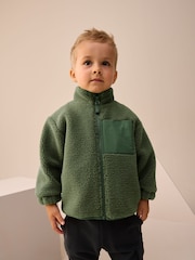 Minerals Plain Funnel Neck Fleece Zip Through (3mths-7yrs) - Image 1 of 7