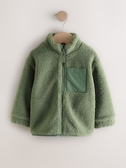 Minerals Plain Funnel Neck Fleece Zip Through (3mths-7yrs) - Image 4 of 7