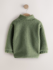 Minerals Plain Funnel Neck Fleece Zip Through (3mths-7yrs) - Image 5 of 7