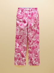 وردي - بنطلون قطن سهل الارتداء موديل Hallie من Joules - Image 8 of 8