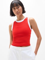 Athleta Red Renew Seamless Muscle Tank Top - Image 1 of 1