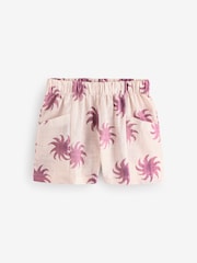 Mango Cream Printed Cotton Shorts - Image 1 of 1