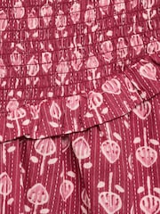 Mango Pink Ruffled Gathered Mini Skirt - Image 4 of 4