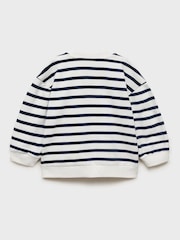 Mango Blue Stripe Sweatshirt - Image 4 of 5
