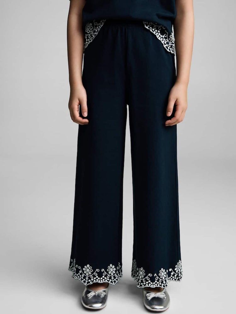 Mango Blue Suizpants Trousers - Image 2 of 5 Mango Blue Suizpants Trousers - Image 2 of 5
