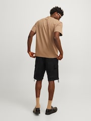 Negro - JACK & JONES Regular Fit Cargo 100% Cotton Shorts - Imagen 2 de 6
