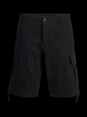 Negro - JACK & JONES Regular Fit Cargo 100% Cotton Shorts - Imagen 5 de 6