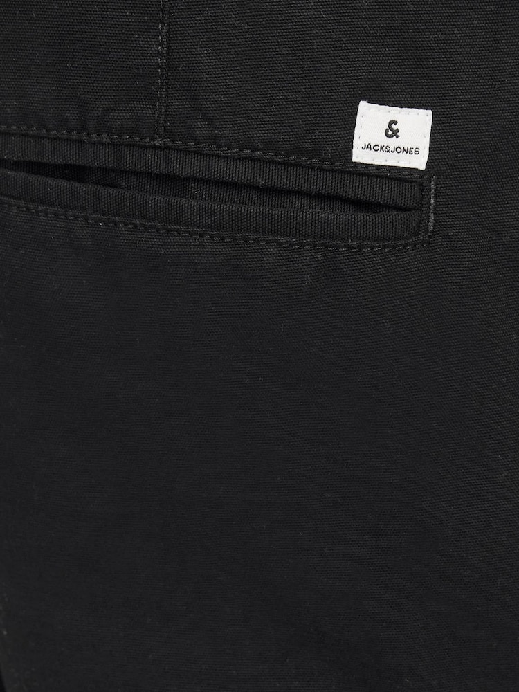 Negro - JACK & JONES Regular Fit Cargo 100% Cotton Shorts - Imagen 6 de 6