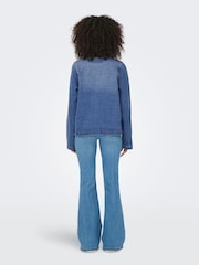 ONLY Blue Tie Front Denim Shirt - Image 2 of 6
