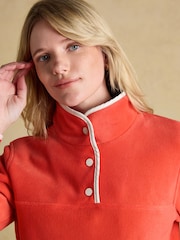 Joules Red Funnel Neck Fleece - Image 5 of 8