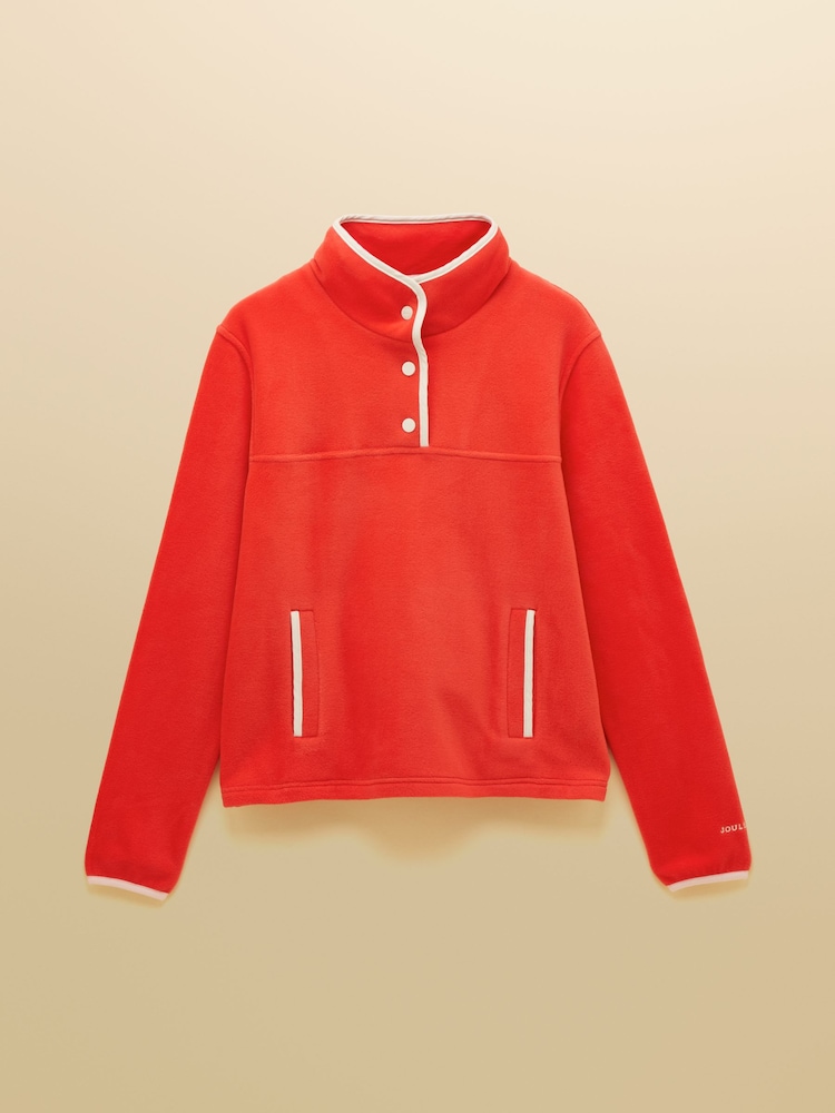 Joules Red Funnel Neck Fleece - Image 8 of 8 Joules Red Funnel Neck Fleece - Image 8 of 8