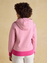 Joules Pink & White Striped Cotton Hoodie - Image 5 of 11