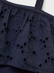 Mango Blue Ruffled Asymmetric Top - Image 6 of 6