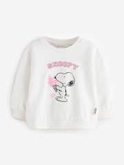 Mango Cream Snoopy Print Sweatshirt - Image 4 of 6