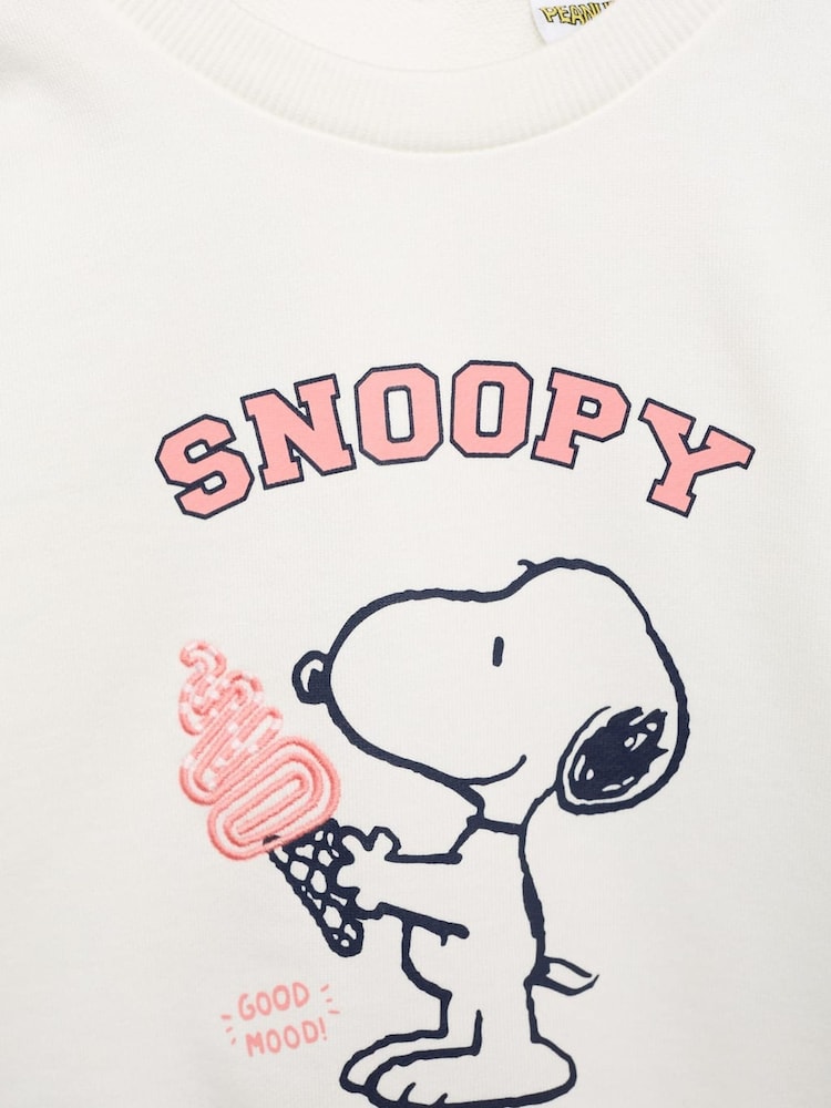 Mango Cream Snoopy Print Sweatshirt - Image 6 of 6