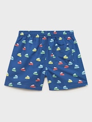 Mango Blue Printed Swimming Trunks - Image 2 of 3