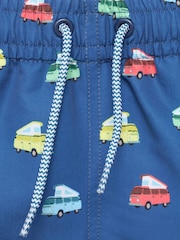 Mango Blue Printed Swimming Trunks - Image 3 of 3