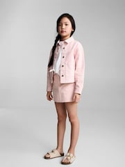 Mango Light Pink Denim Jacket - Image 2 of 6
