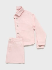 Mango Light Pink Denim Jacket - Image 6 of 6