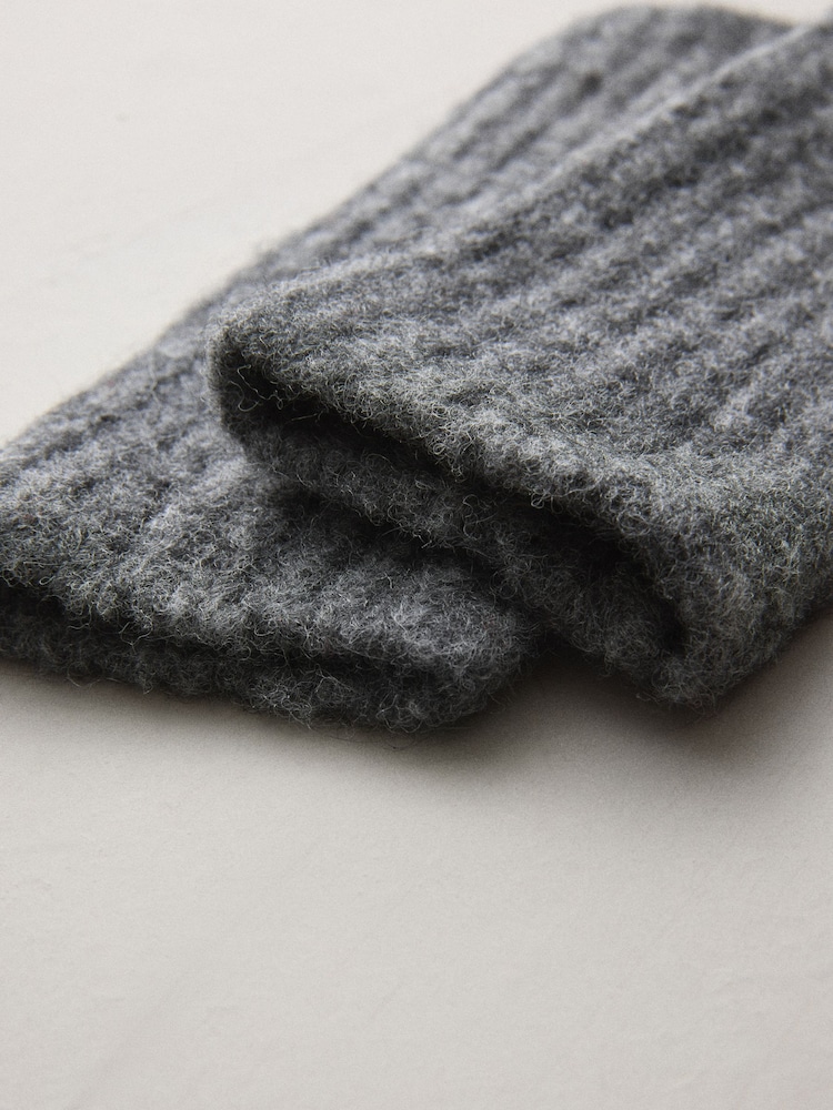 Grey Alpaca Blend Hand Warmers - Image 8 of 8