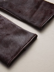 Berry Red Leather Hair On Gloves - Image 7 of 7