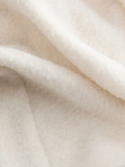 self. Ecru Marl Fleece Joggers - Image 8 of 9