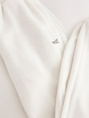 self. Ecru Marl Fleece Joggers - Image 9 of 9