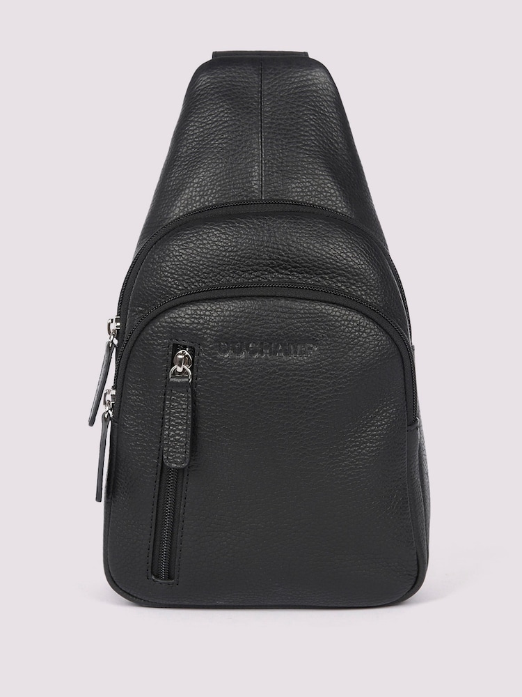 Duchamp Black Mens Cross-Body Sling Bag - Image 1 of 6