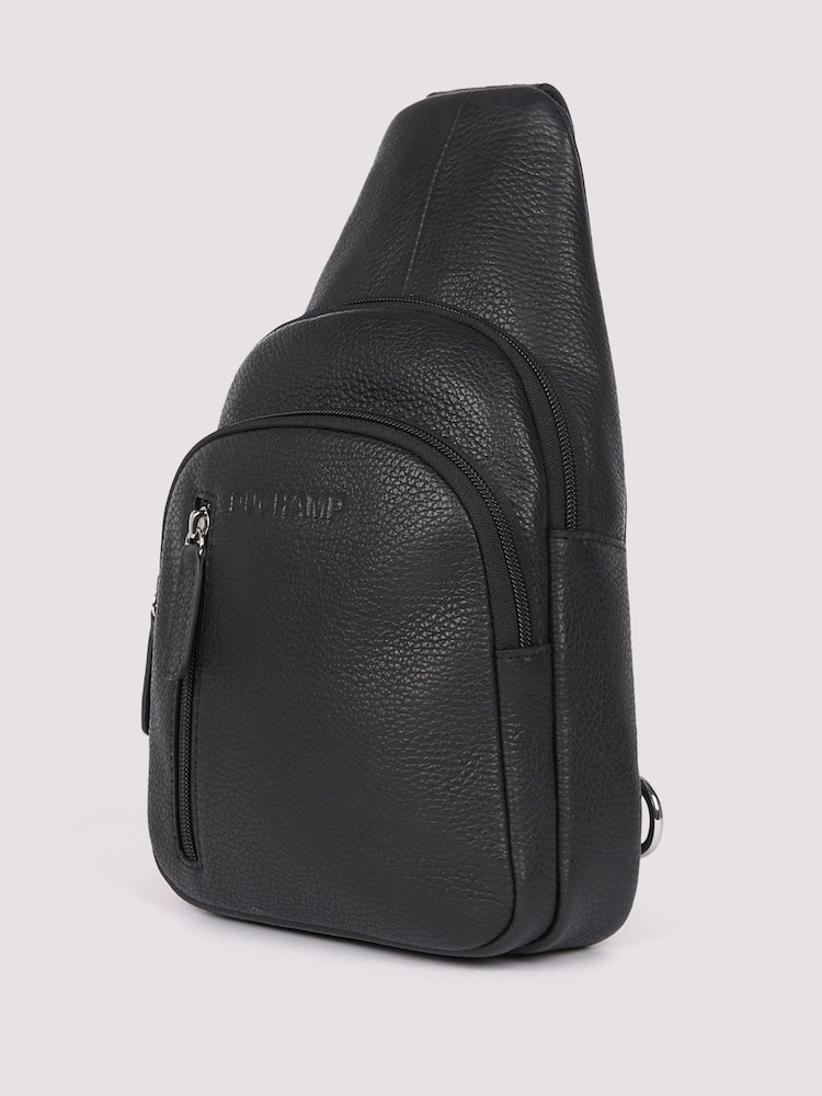 Duchamp Black Mens Cross-Body Sling Bag - Image 2 of 6