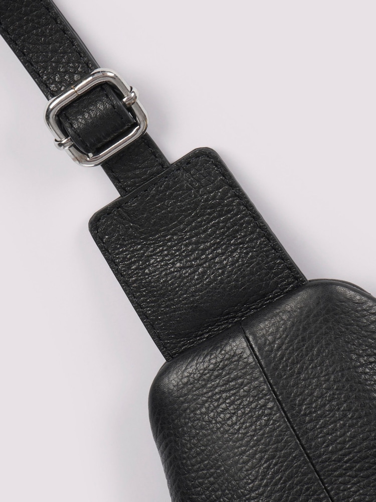 Duchamp Black Mens Cross-Body Sling Bag - Image 6 of 6