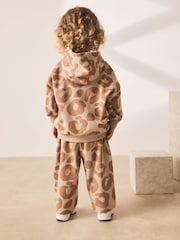 Tan Brown Animal Print Hoodie And Joggers Set (3mths-7yrs) - Image 2 of 4