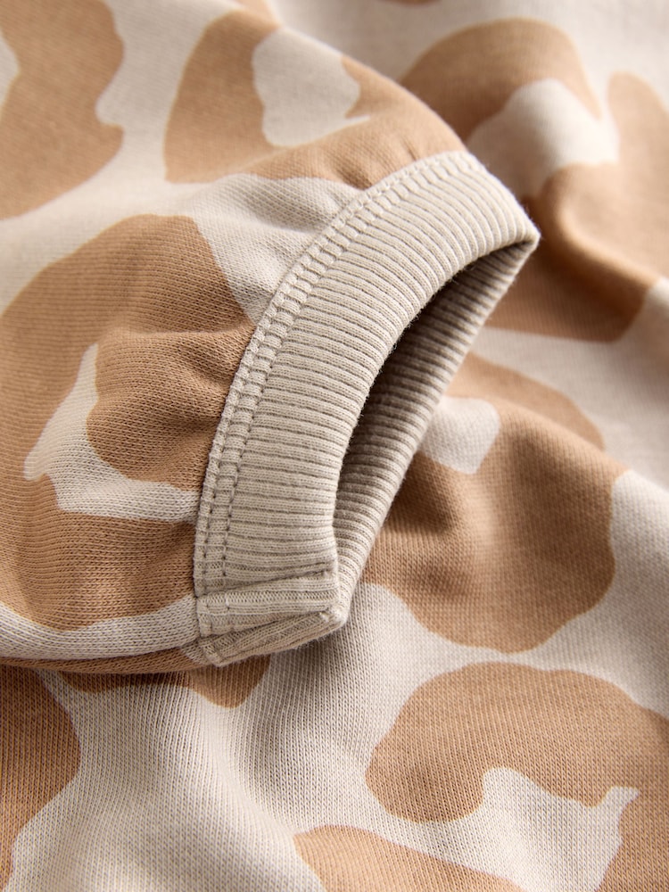 Tan Brown Animal Print Hoodie And Joggers Set (3mths-7yrs) - Image 9 of 9 Tan Brown Animal Print Hoodie And Joggers Set (3mths-7yrs) - Image 9 of 9